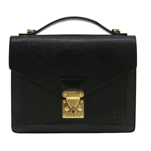LOUIS VUITTON Epi Monceau Hand Bag Black - Picture 1 of 16